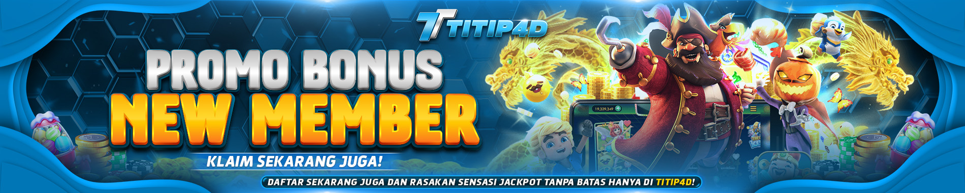 SLIDE BONUS NEW MEMBER TITIP4D